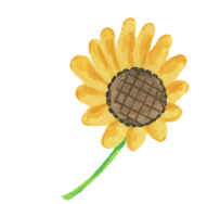 ひまわりのイラスト