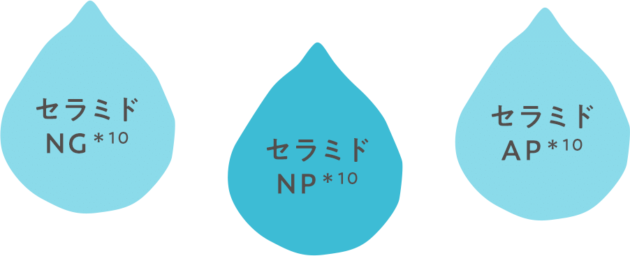 セラミド配合でしっとりうるおう洗い上がり